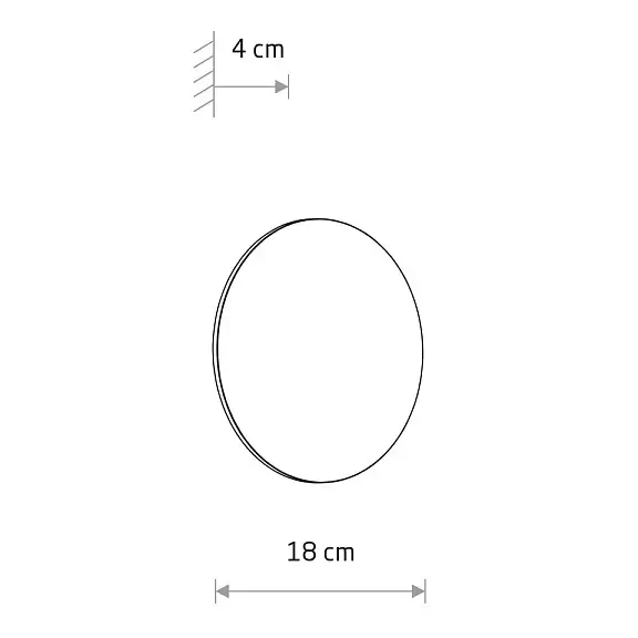 Ogrodowy kinkiet ARIA 11567 LED 9W 3000K okrągły IP54 terakota