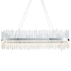 Owalna lampa nad stół L&-1107109 LED 47W 3000K wisząca chrom przezroczysty