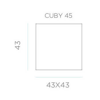 Lampa podłogowa Cuby LUMCB045OFNW LED 7W 6000-6500K IP65 kostka biała