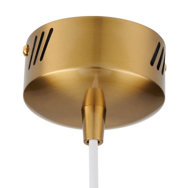 Szklana lampa wisząca Boni ST-9960P/S white metal kulista do salonu biała