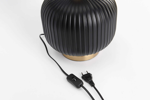 Nocna lampa stojąca Tamiza LP-1515/1T small czarna złota