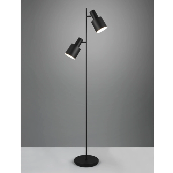 Podłogowa lampa ELIOR DL232419400 Trio reflektorki metalowa czarna