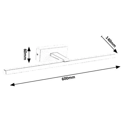 Kinkiet LAMPA ścienna ALBINA 1449 Rabalux klasyczna OPRAWA metalowa LED 12W 4000K galeryjka IP23 biała matowa