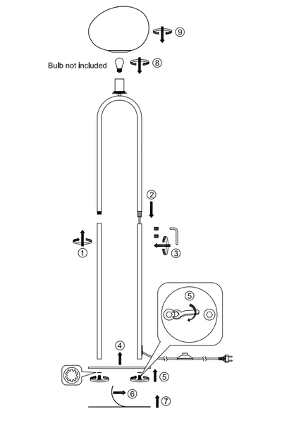 Lampa podłogowa Shapes 2120074035 Nordlux kula ball mosiądz