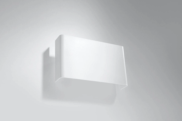 Kinkiet LAMPA ścienna SL.0419 prostokątna OPRAWA metalowa biała