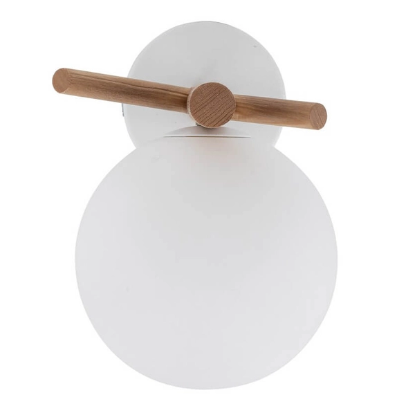 Kinkiet ścienny Sheron 5307 TK Lighting boho eko drewniany biały