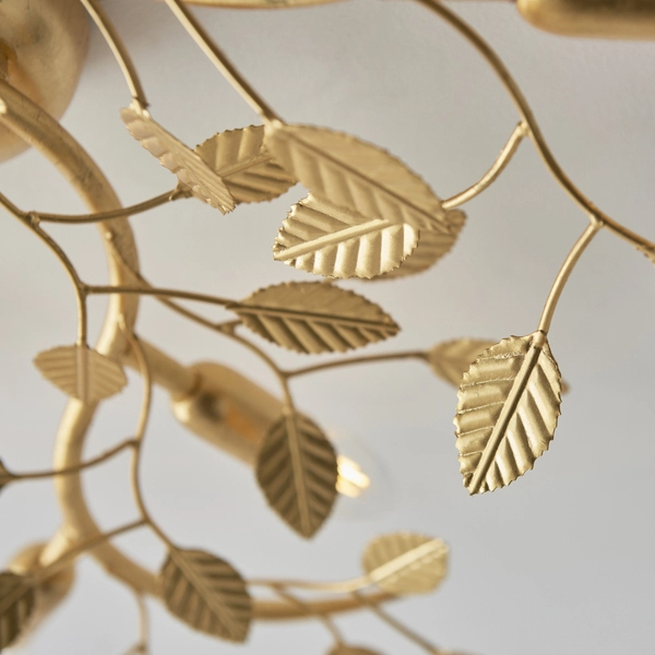 Sufitowa lampa florentyńska L&-196830 Light& metalowe liski złota