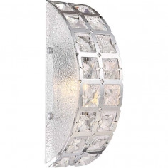 Kinkiet LAMPA ścienna ADRIANA 67030W Globo przyścienna OPRAWA glamour z kryształkami crystal przezroczysta