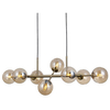 Nowoczesna lampa wisząca Erimida PND-2244-8A-AB Italux molekuły antyczny brąz
