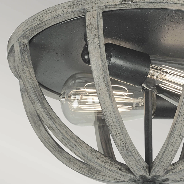 Sufitowa lampa drewniana Allier FE-ALLIER-F-WW Feiss drewno dębowe czarna