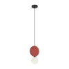 Lampa wisząca do jadalni Andrea PND-59779-1M-RED czerwona czarna
