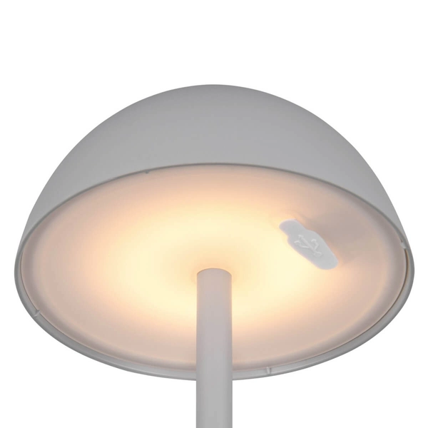 Stołowa lampka na taras Ricardo R54106177 LED 2W 3000K IP54 szara