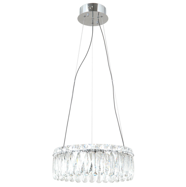 Okrągła lampa zwis Nosta PND-34364-2-CH-CL LED 24W 3000K przezroczysty