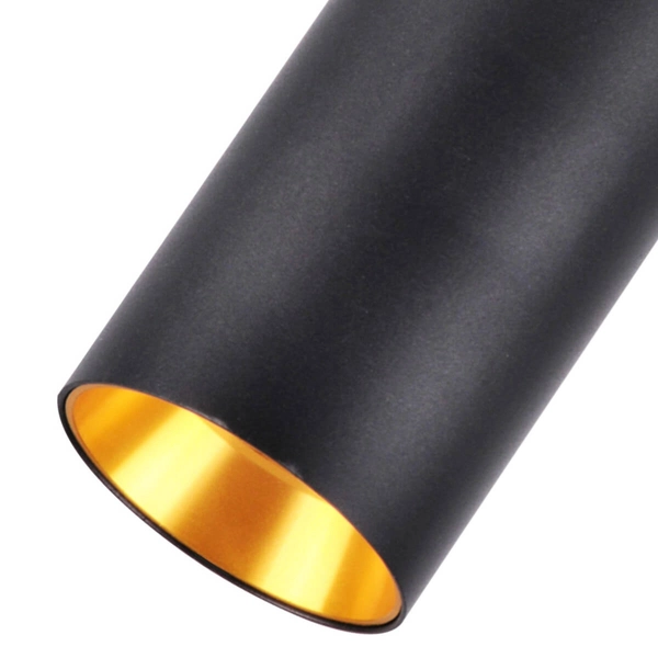 Stojąca lampa Mirabel 326577 Polux regulowana salonowa czarna złota