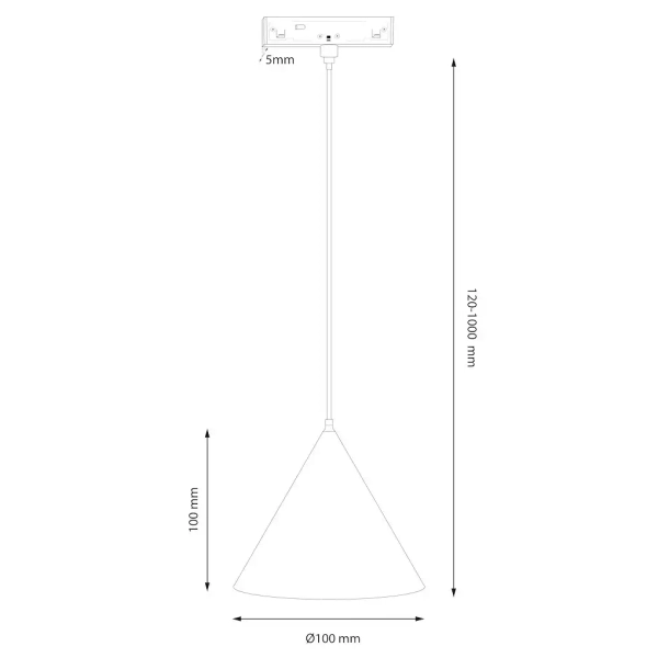 Zwis lampa szynowa magnetyczna Magnetic Track ML2156 LED 7W 4000K czarny