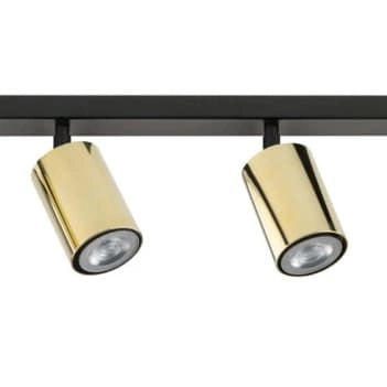 Reflektorki sufitowe na listwie Zoom 33600 Sigma regulowane złote czarne