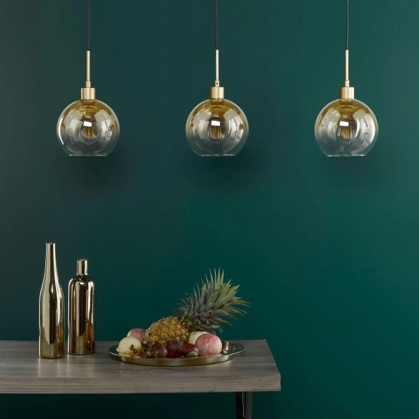 Wisząca lampa nad stół Lycia LYC0335 do kuchni szklane kule złoty