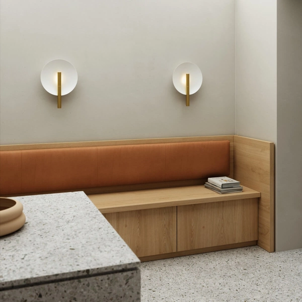 Kinkiet na ścianę Furiko 2320241035 DFTP do holu okrąg biały