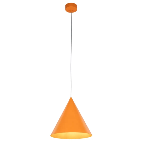 Lampa wisząca nad stół CONO 10064 stożkowa pomarańczowy