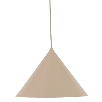 Loftowa wisząca lampa Cono 10621 stożkowa do jadalni beżowy