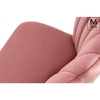 Tapicerowane krzesło Rango HB-01.LIGHT.PINK King Home welur różowe