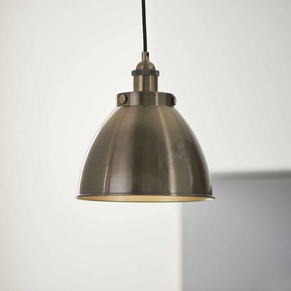 Lampa wisząca nad wyspę kuchenną Franklin 98745 Endon kopuła mosiądz