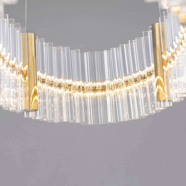 Okrągła lampa zwisająca MAYO LE44227 LED 45W 3500K pierścień złota