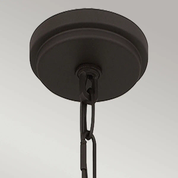 Nowoczesna wisząca lampa Brecken QZ-BRECKEN-2P-OZ-OPAL czarna biała