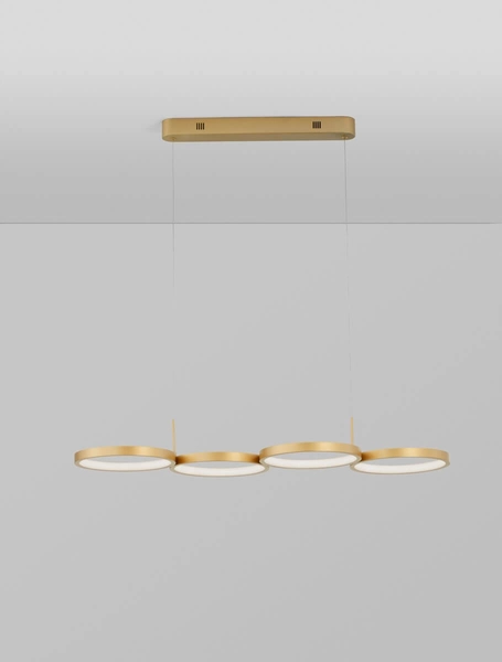 Lampa wisząca ringi GARCIA LE42828 Luces Exclusivas do salonu LED 41W 3000K złota