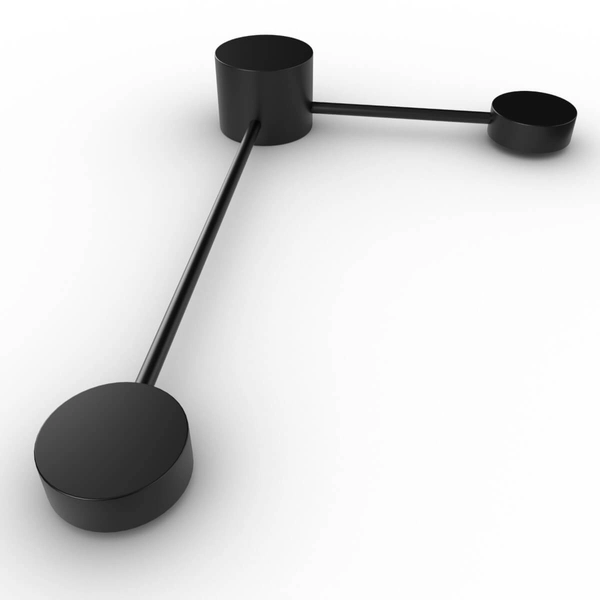 Kinkiet ścienny Joy 326294 Polux do holu molekuły okręgi czarny