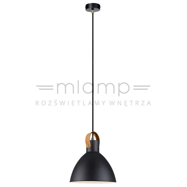LAMPA wisząca EAGLE 106552 Markslojd metalowa OPRAWA zwis kopuła czarna