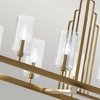 Lampa wisząca Art Deco QN-KIMROSE10-BNB nikiel mosiądz
