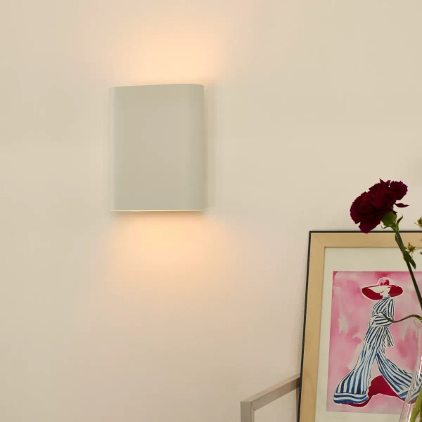 Lampa na ścianę OVALIS 12219/02/31 Lucide na przedpokój biały