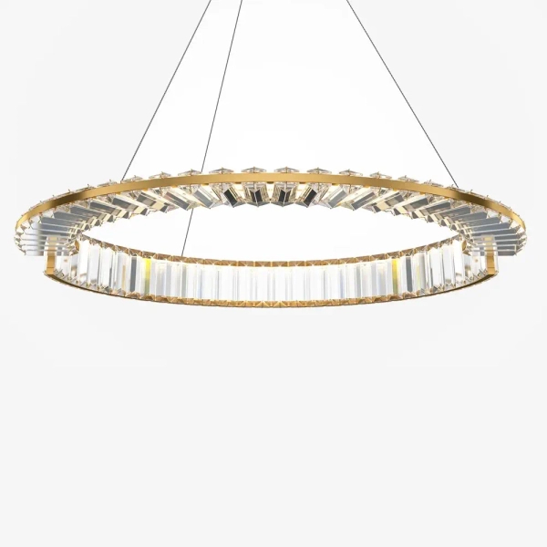 Pierścieniowa wisząca lampa Krone P097PL-L36BS3K1 LED 36W 3000K mosiądz