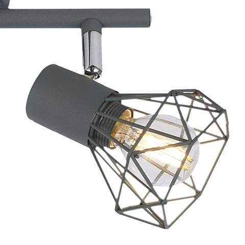 LAMPA sufitowa VERVE 92-60976 Candellux metalowa OPRAWA listwa SPOT reflektorki drut loft szary