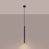 Zwisająca lampa Arche SL.1338 Sollux tuba zwis do sypialni czarna