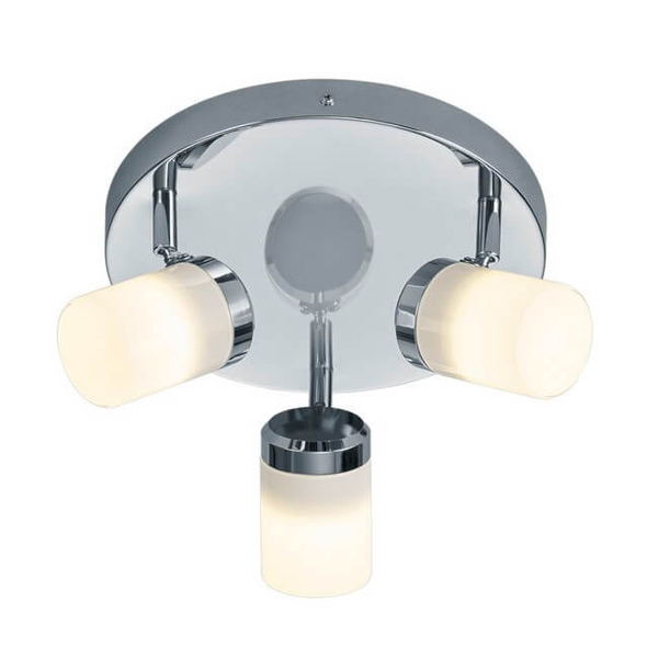 Potrójna lampa sufitowa tuby BRISA DL306880430 IP44 z regulacją srebrny