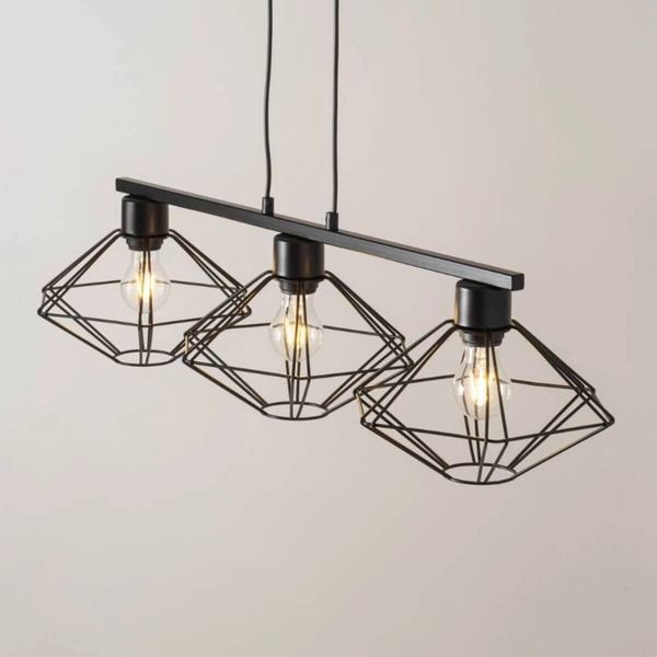 Wisząca lampa salonowa Vario do przedpokoju drut czarna