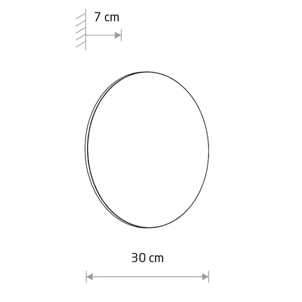 Tarasowa lampa ścienna ARIA 11572 LED 15W 3000K IP54 czarny