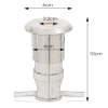Spot Garden 107716 Markslojd LED 0,8W 3000K IP44 oczko punktowe srebrny
