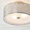 Lampa sufitowa Cordero 81966 Endon ażurowa okrągła metal nikiel