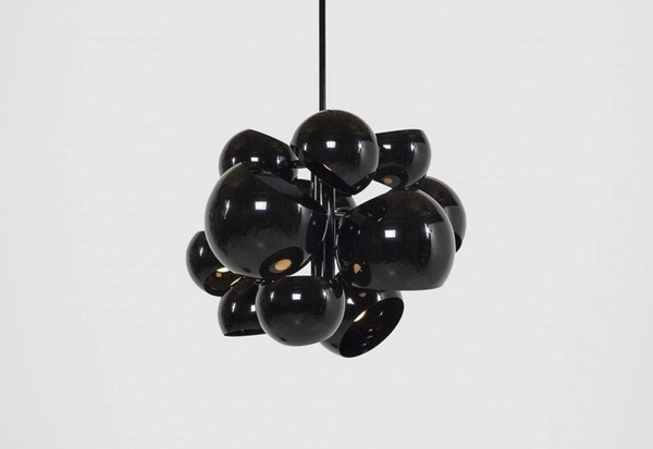 Wisząca lampa do salonu Astronomy ST-5335-11 Step kule czarna