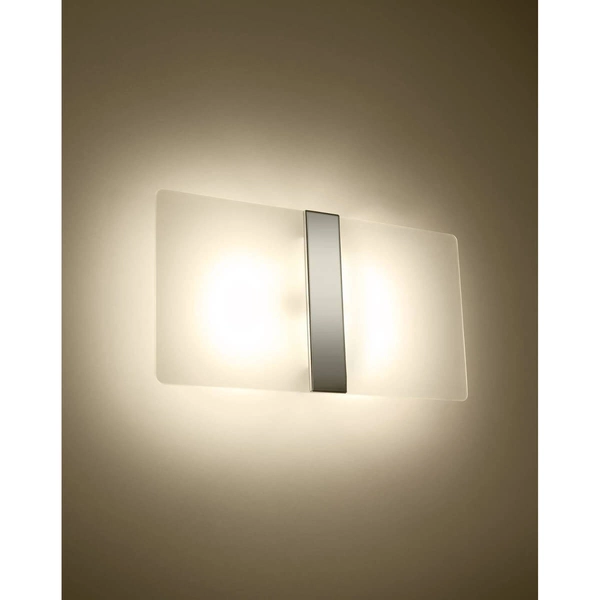 Ścienna lampa prostokątna SL.1006 kinkiet do jadalni biały