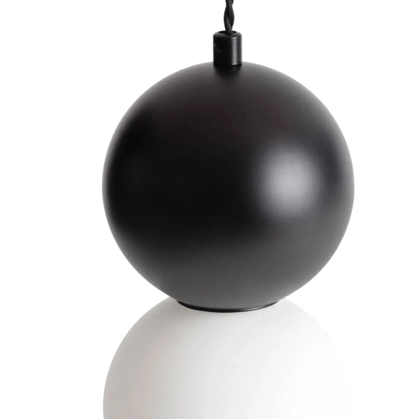 Wisząca szklana lampa Dizzaro ABR-LWMC-DIZZ4 kule balls czarna biała