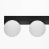 Podwójna lampa sufitowa LUND W231102-2 LED 6W 4000K kule podłużna czarna