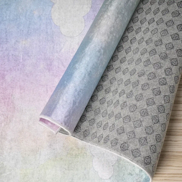 Dywan prostokatny Jednorożec 322807 do pokoju dziecięcego różowy