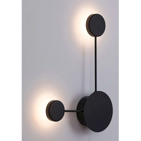 Ścienna LAMPA kinkiet AMADEO 6258 Rabalux dekoracyjna OPRAWA LED 7W 4000K molekuły chemistry furano czarna