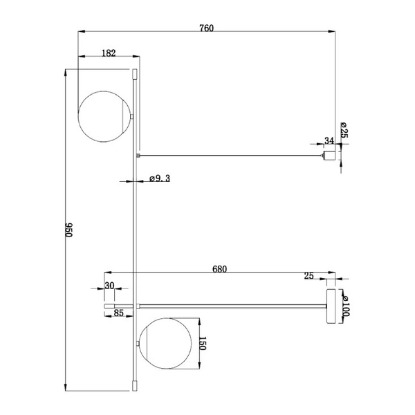 LAMPA wisząca NOSTALGIA MOD048PL-02G Maytoni szklana OPRAWA modernistyczny plafon kule balls białe czarne