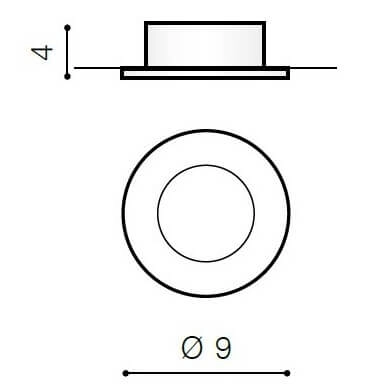 Wpustowe oczko kuchenne Emilio AZ0809 Azzardo IP20 punktowa czarna