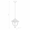 Wisząca lampa balkonowa Ana 10500 Nowodvorski IP44 latarnia metalowa czarna